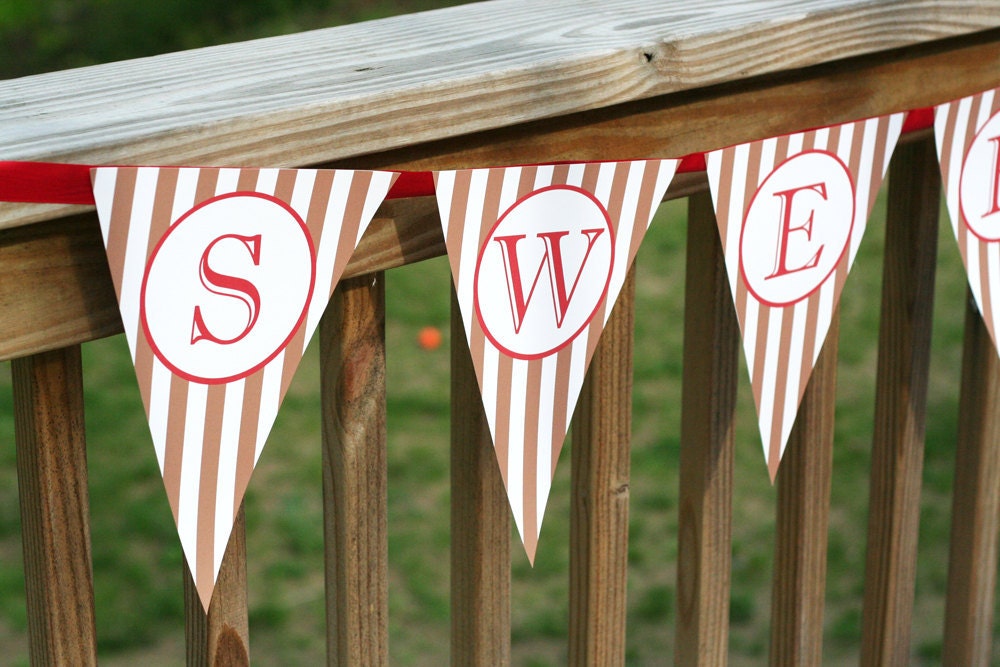 Large Banner - PRINTABLE only - wedding, shower, candy dessert buffet banner Il_570xn