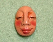 Sleeping Face in polymer clay - 12-30-09G