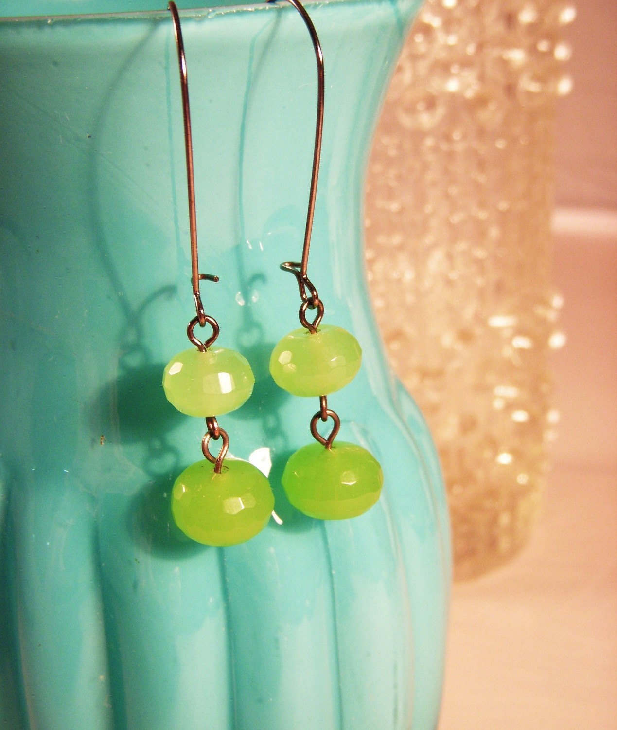 Jade earrings