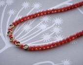 Faceted Coral Necklace