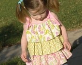 Instant Download PDF Sewing Pattern - Carson Ruffle Shirt for Girls