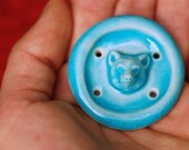 Blue Bear Button