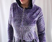 Punk Rock Kitty hoodie shirt top - custom handmade to order - smarmyclothes diy gothic kawaii