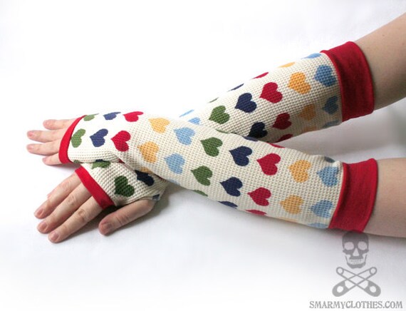 retro 70s Sweater Hearts - smarmyclothes 80s kawaii