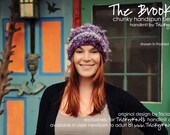 Womens Hat Handknit Chunky Beanie Ladies Funky Cool Beanie Ladies Hat Handspun Teen Gift