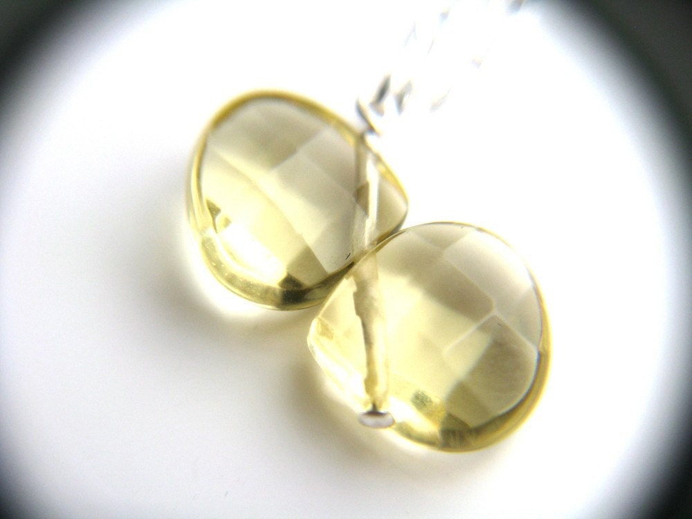 Birthstone Necklace . Yellow Citrine Necklace . Sterling Silver Chain Necklace . November Birthday - Buttercup Collection