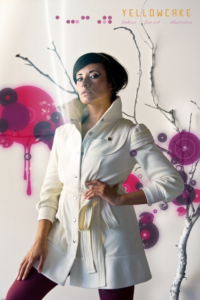 RESERVED FOR FOXZEN Custom Winter White Luxe Coat