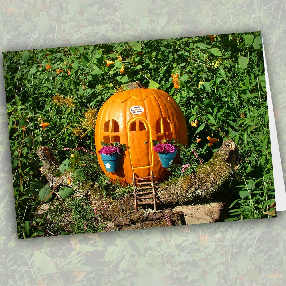 Gnome Place Like Home - Large Blank Note Card