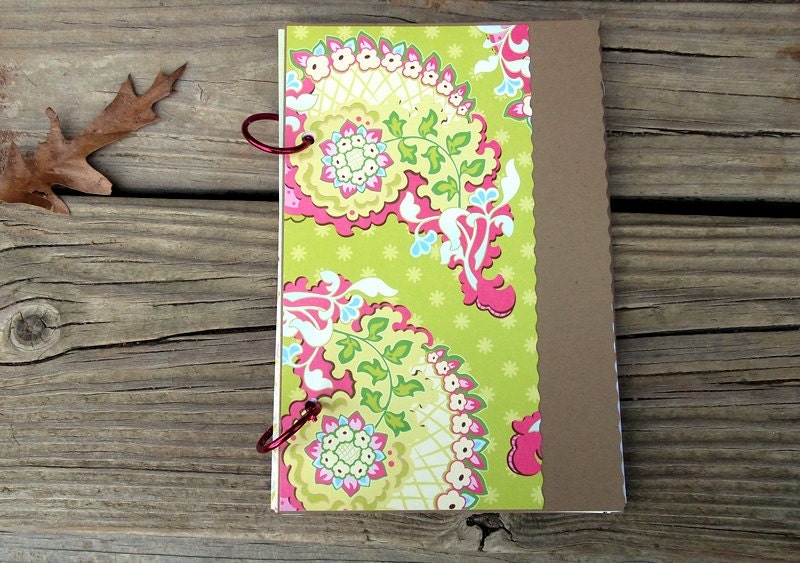 Mixed Paper Journal - Green, Pink & Brown 2