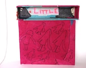 The 050 Little Cat and Dog Journal Box Set with hand inked artwork by strikebooks, Bookbinding Original Art Books