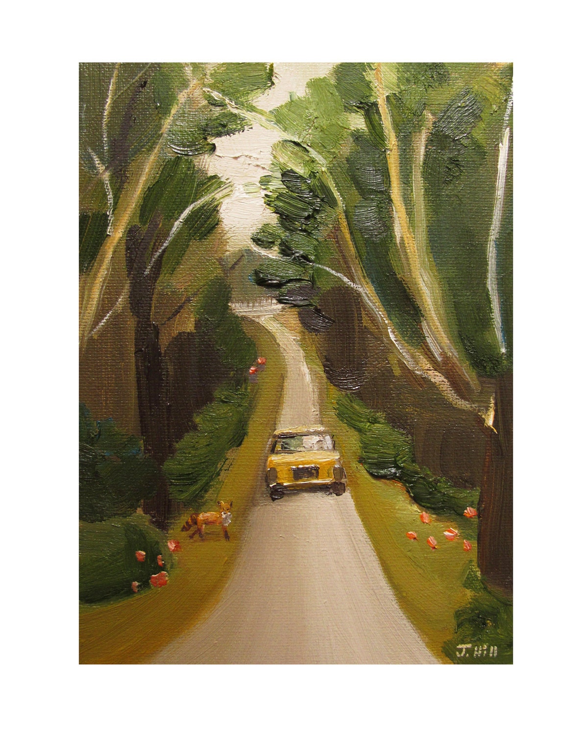 At Long Last Max Returns To The Manor In A Yellow Taxi After Studying Abroad.- Limited Edition Print