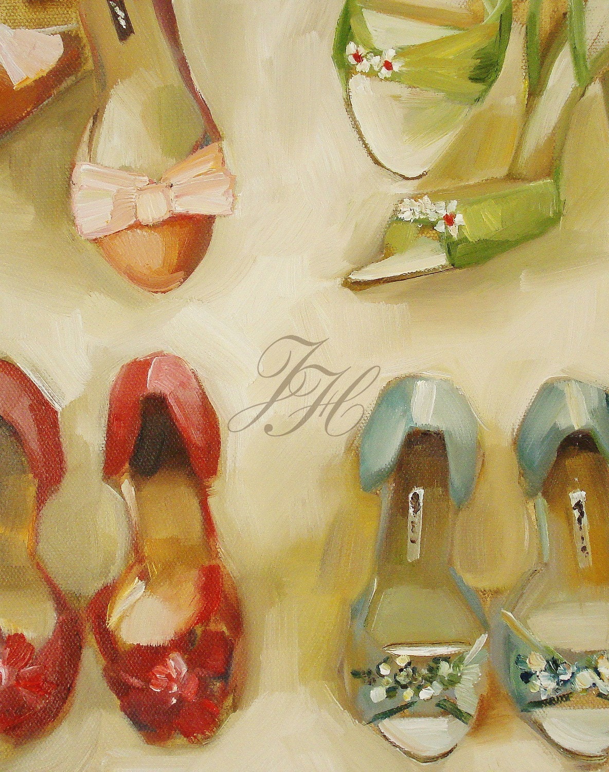 Shoe Shop- Art Print From Original Oil Painting