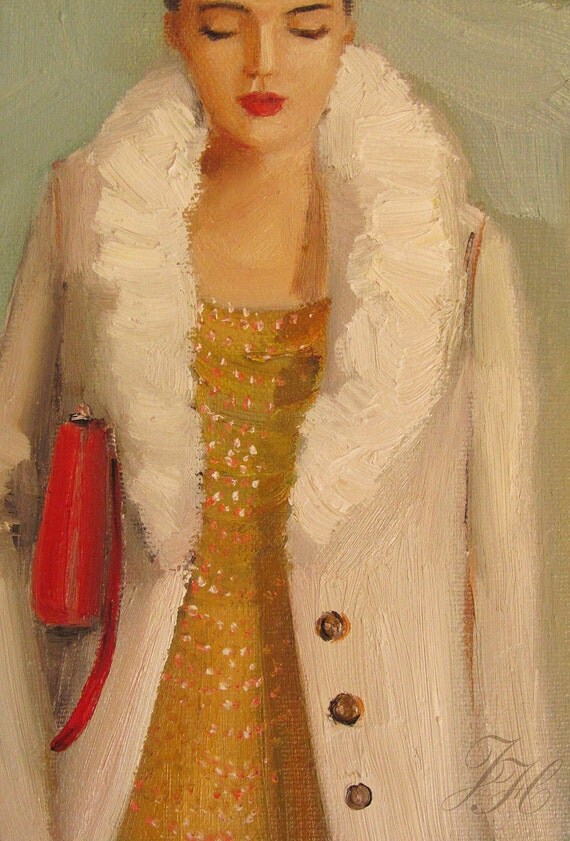 French Girl- Canvas Reproduction Print