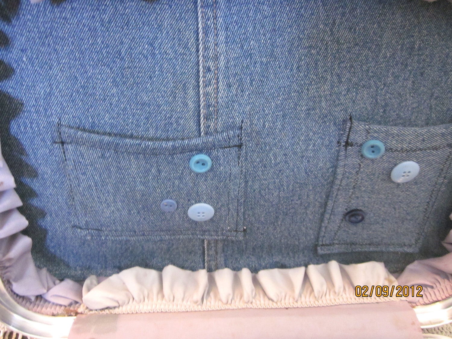 SALE--65% OFF Repurposed Vintage Train Case Pet Bed
