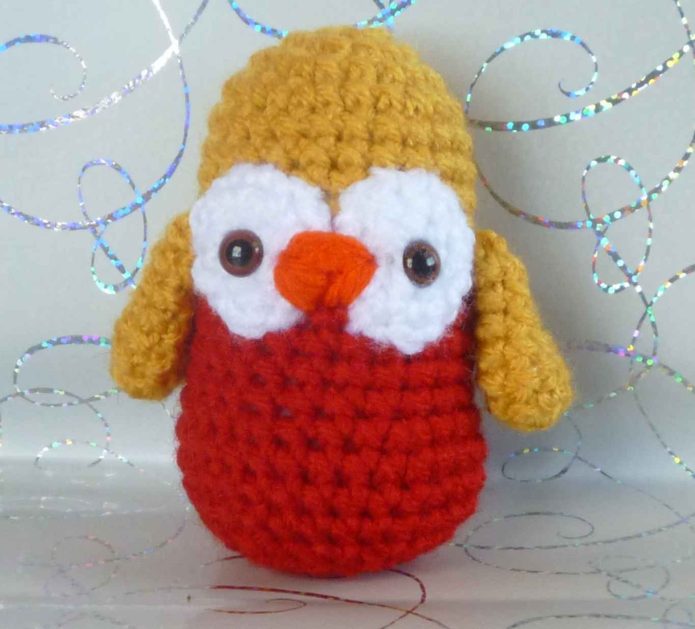Ginger Mini Owl Amigurumi