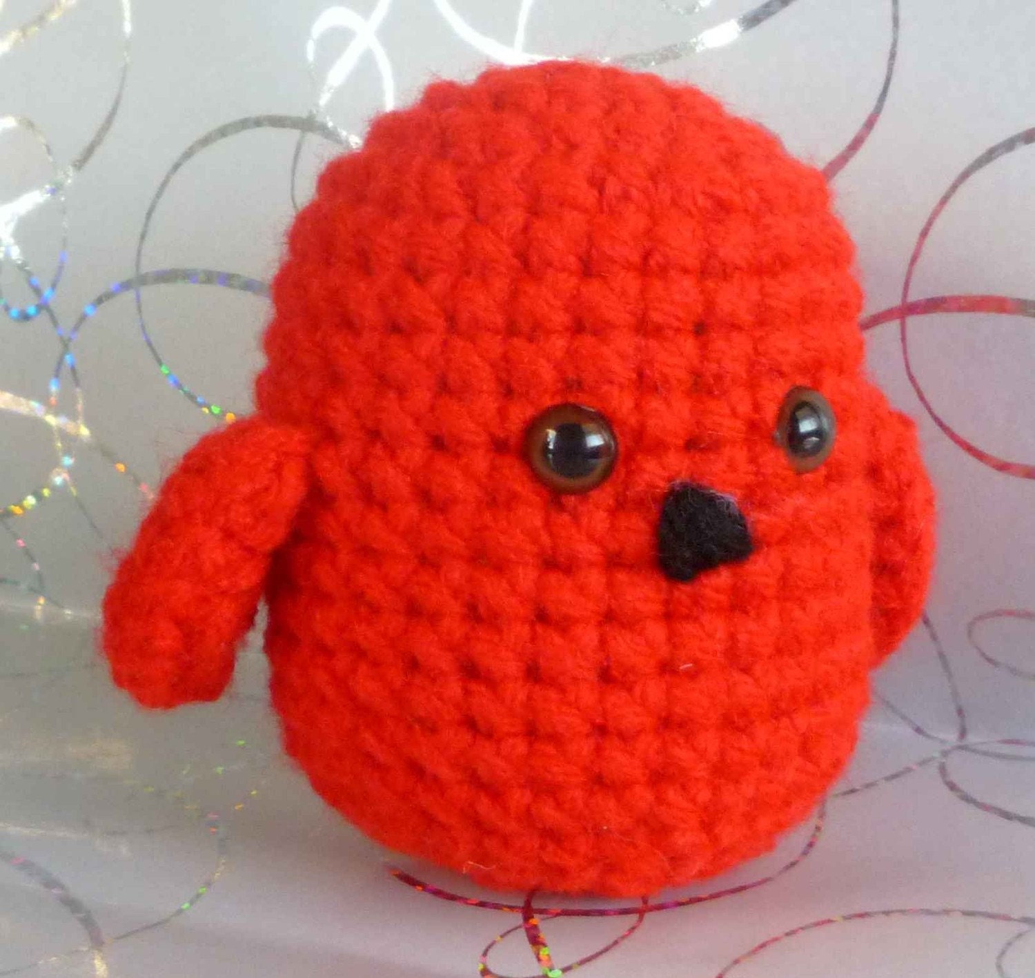 Red Mini Red Bird Amigurumi