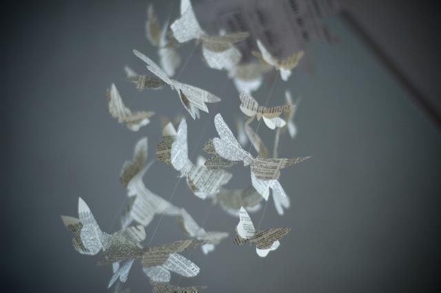 Wordy Butterfly Mobile