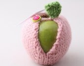 Apple Jacket- Pink with Lime Green and Dark pink Button
