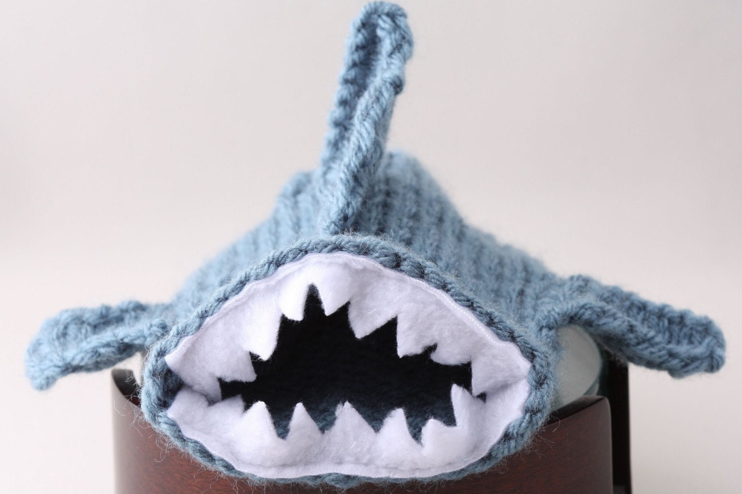 Monster Shark - for your Soda Can- This monster made it to the front page of Etsy