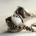 SALE Flower earrings - Autumn,Fall,brown,chestnut,tan,brass,filigree,flower,weddings,bridesmaid,swarovksi crystal,glass,bronze earrings