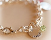 Mother/Grandmother Personalized Charm bracelet