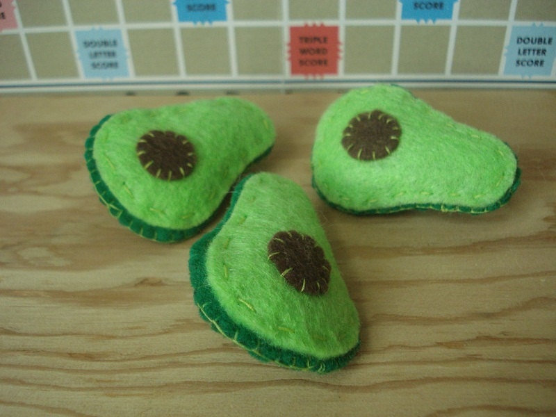 Felt Avocado Pin