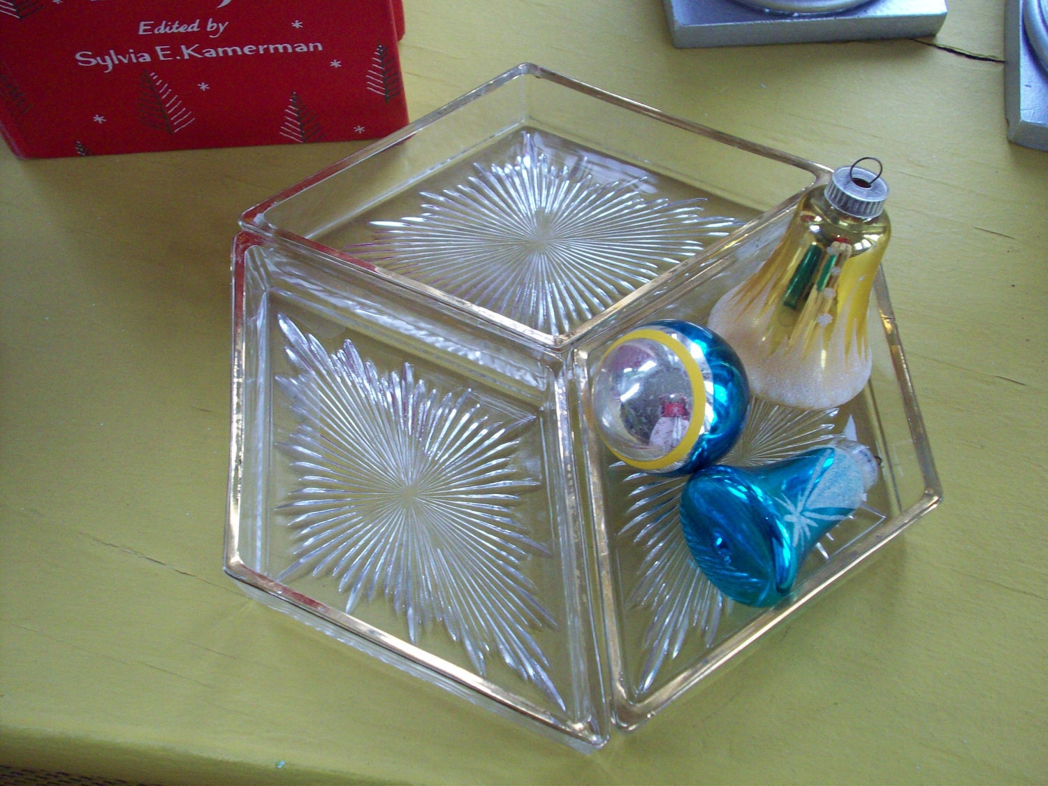 A trinity of Vintage Cut Glass Serving Dishes