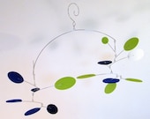 Hanging Sculpture Mobile - The Solar Flare, in Electric Blue