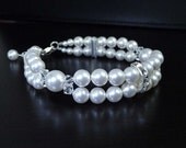 Pearl Bracelet, Bridal Bracelet, Vintage Style Bracelet, Bridal Jewelry