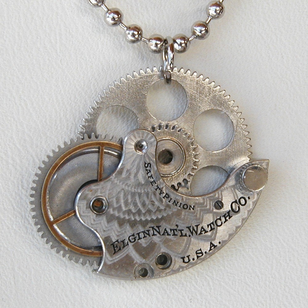 Facade - Unisex - Steampunk Pendant - Reserved for Lucentdelirium