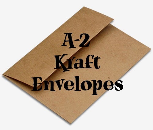 10 Brown Bag Kraft Envelopes