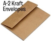25 Brown Bag Kraft Envelopes