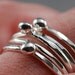 Orb Stacker Set - Five Sterling Silver Rings
