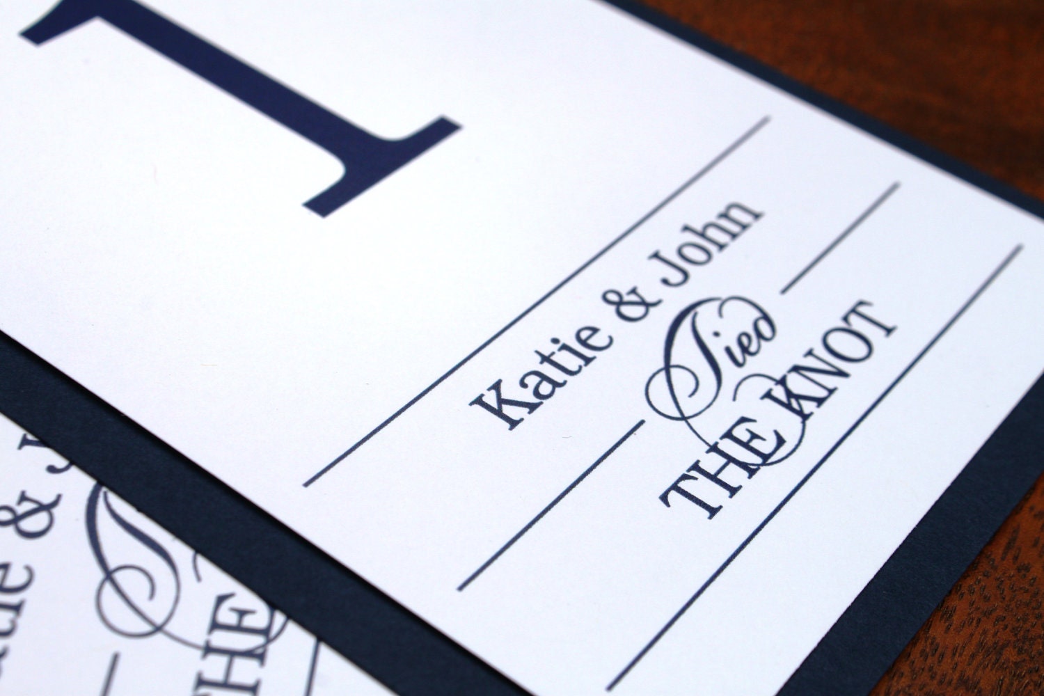 Nautical Wedding Table Numbers, Navy Blue, Beach Wedding, Yacht Club - Tied the Knot Table Numbers
