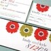 Gerber Daisy Wedding Invitation Set