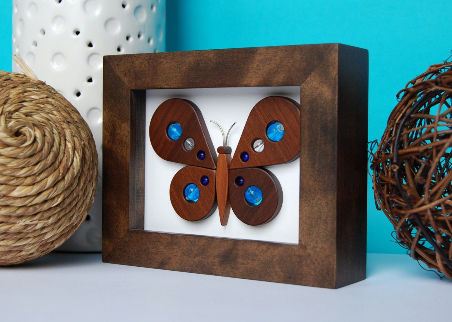 June the lovely framed butterfly