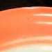Pink Rimmed Milk Glass Pyrex Pie Baking Dish Vintage