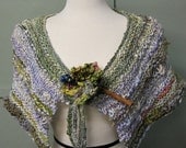 Knitting Pattern PDF Capelet "Romeo and Juliet" for handspun yarns