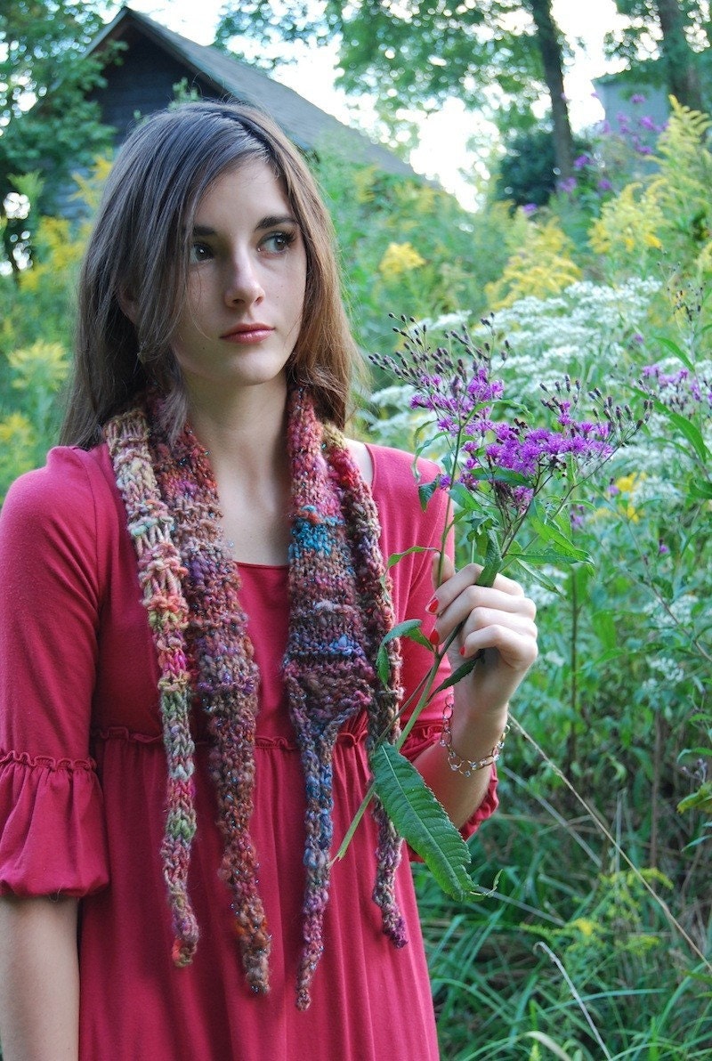 Knitting Pattern PDF Scarf "Two Way Street" Sale 10% off