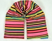 Herbal Neck Heat Wrap Hot Cold Therapy Organic Flaxseed Rice Lavender Scented  Cha Cha Stripes Gift Guide Holidays