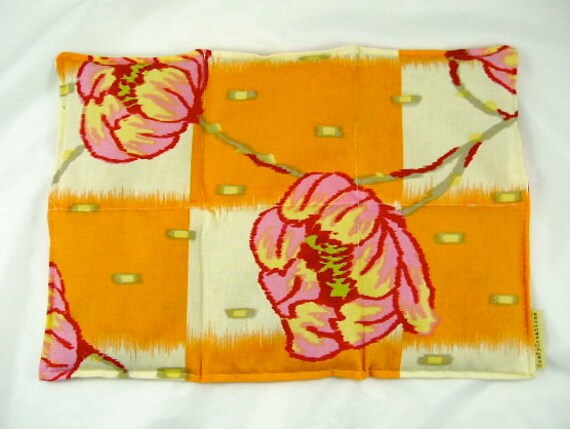 Deluxe Back Relief Pack Eye Pillow Set Organic Ingredients Lavender Scented Orange Floral Holiday Weddings Spa