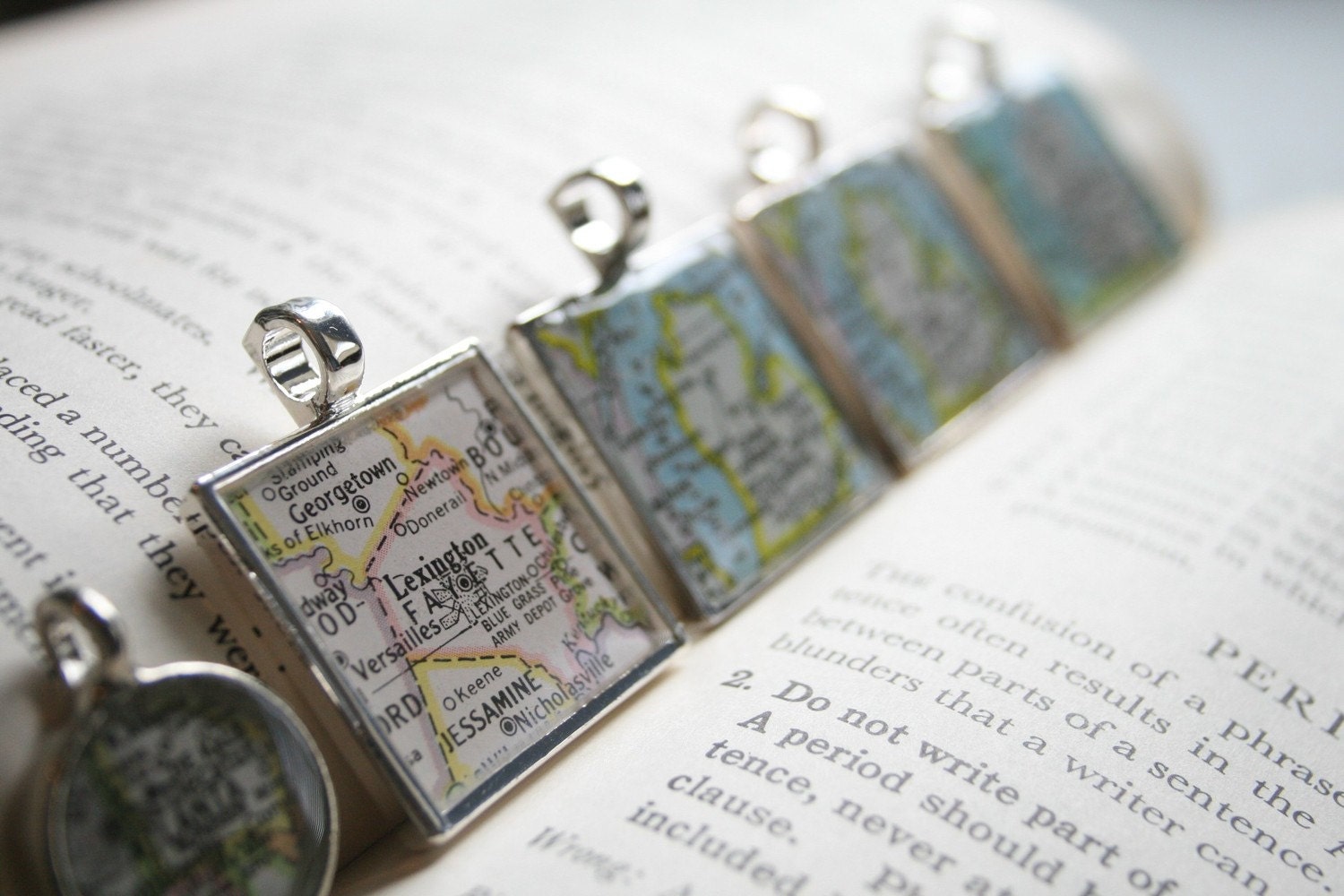 Grand Rapids-Lansing-Michigan Map Pendant