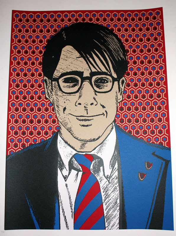 Limited edition Rushmore inspired art print "He's One of the Worst Students We've Got"
