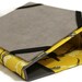 iPad Case, IPad Cover, Hardcover iPad Case Stand iPad 1, iPad 2, iPad 3 - Joel Dewberry Sparrows Vintage Yellow, Magnet Close