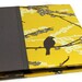 iPad Case, IPad Cover, Hardcover iPad Case Stand iPad 1, iPad 2, iPad 3 - Joel Dewberry Sparrows Vintage Yellow, Magnet Close