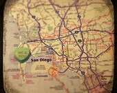 me & you san diego candy heart map art 5x5 ttv photo print - free shipping