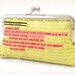clutch purse, chartreuse telegram