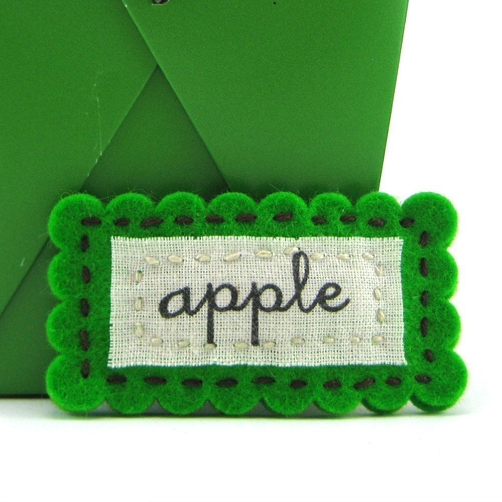 Grass Green Personalized Hair Clip