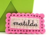 Bubblegum Pink Personalized Hair Clip