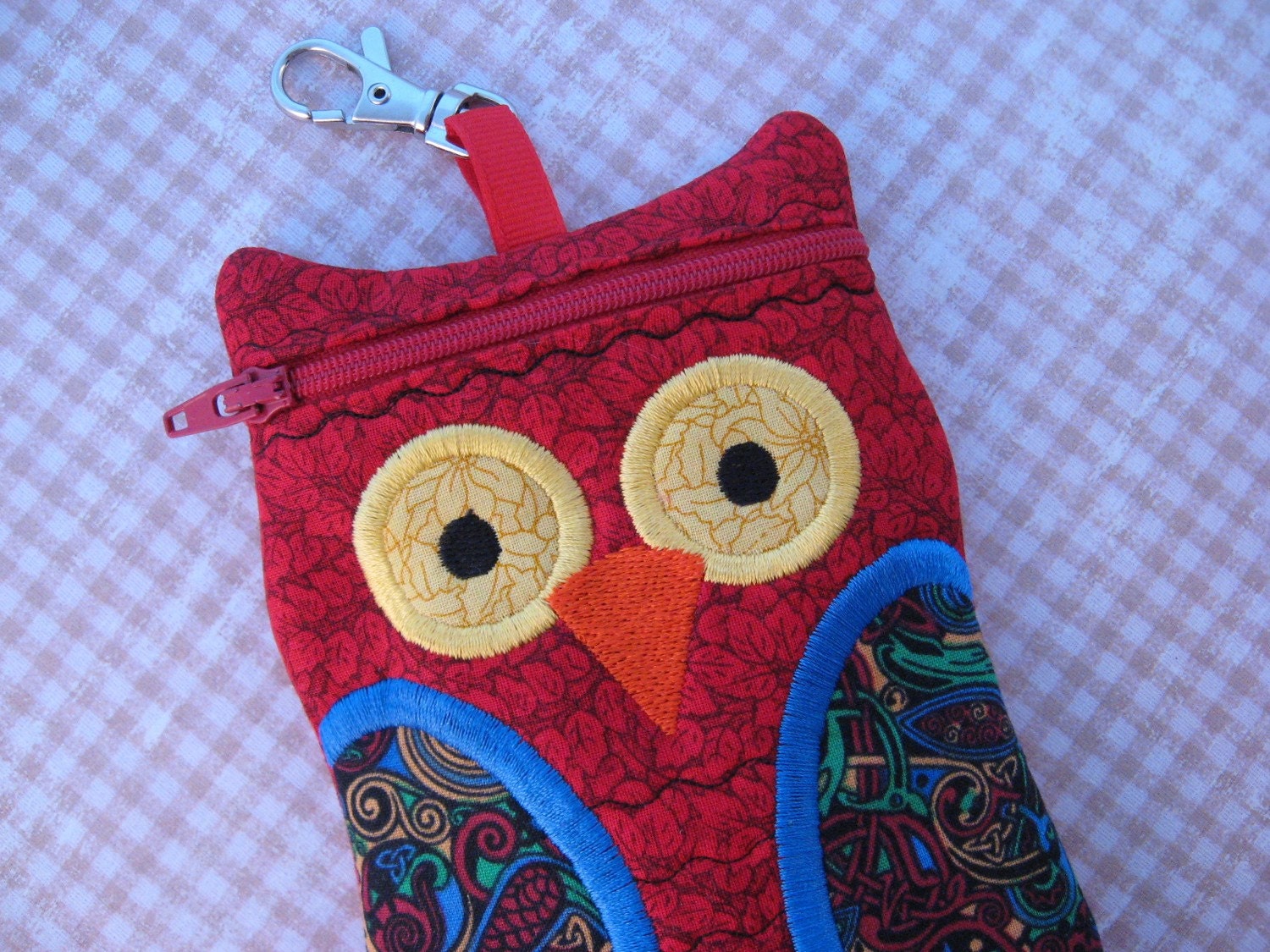 Red Celtic iPhone Case Owl Cell Phone Case Owl iPod Touch Case